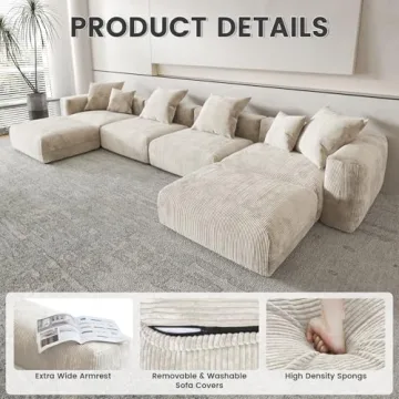 Comfortable Sdorens Modular Sectional Sofa for Any Space
