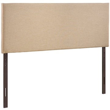 Stylish Queen Upholstered Headboard in Café Color