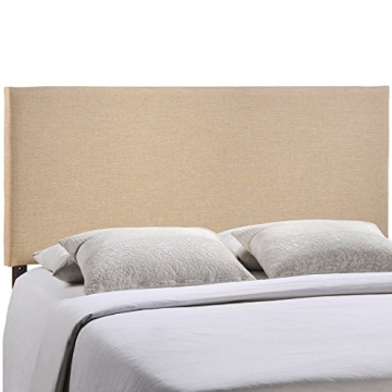 Stylish Queen Upholstered Headboard in Café Color