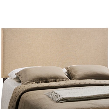Stylish Queen Upholstered Headboard in Café Color