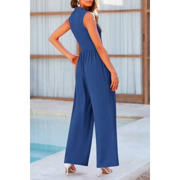 PRETTYGARDEN Women's Casual Summer Wide Leg Jumpsuit