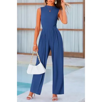 PRETTYGARDEN Women's Casual Summer Wide Leg Jumpsuit