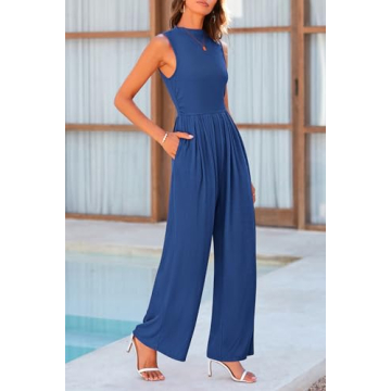 PRETTYGARDEN Women's Casual Summer Wide Leg Jumpsuit