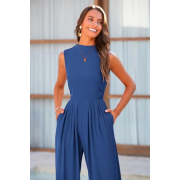 PRETTYGARDEN Women's Casual Summer Wide Leg Jumpsuit