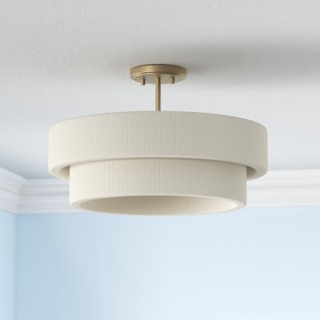 Delaney Modern Hand-Wrapped Rope Ceiling Light Fixture