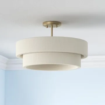 Delaney Modern Hand-Wrapped Rope Ceiling Light Fixture