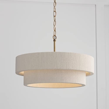Delaney Modern Hand-Wrapped Rope Ceiling Light Fixture