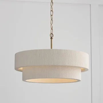 Delaney Modern Hand-Wrapped Rope Ceiling Light Fixture