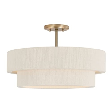 Delaney Modern Hand-Wrapped Rope Ceiling Light Fixture