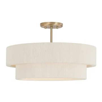 Delaney Modern Hand-Wrapped Rope Ceiling Light Fixture
