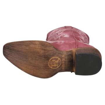 ROPER Womens Riley Round Toe Casual Boots Mid Calf Low Heel 1-2" - Red - Size 7 B