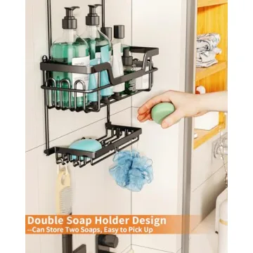 SWTYMIKI Rustproof 3 Tier Shower Caddy with Hooks
