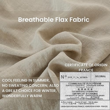 100% French Linen Pillowcases Pack - Soft and Elegant