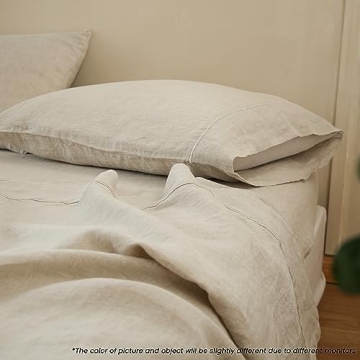 100% French Linen Pillowcases Pack - Soft and Elegant