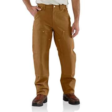 Carhartt Men's Firm Duck Double-Front Work Dungaree Pant B01