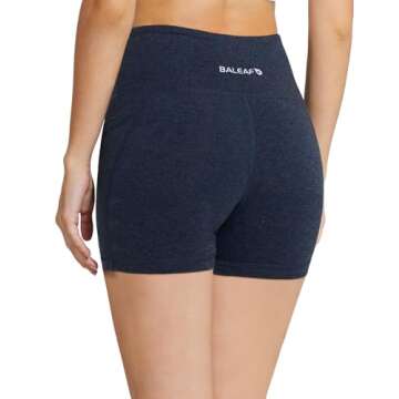 Baleaf Biker Shorts with Tummy Control and Pockets