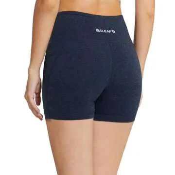 Baleaf Biker Shorts with Tummy Control and Pockets