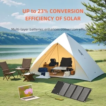 30W Portable Solar Charger for Camping & Devices