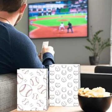 24 PCS Baseball Gift Bags for Baseball Party Decorations Baseball Goodie Bags Baseball Treat Bags Baseball Party Snack Candy Goody Bags for Kids