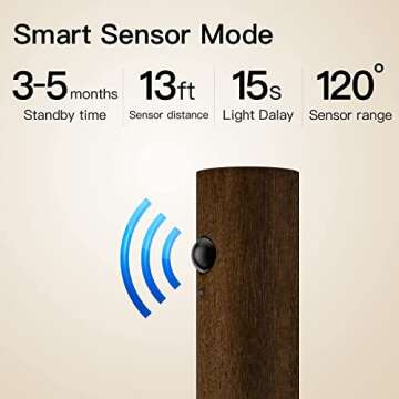 Miebul Motion Sensor Night Light, Magnetic LED Wall Lights Rechargeable Sensor Night Light Indoor Wooden Wall Sconce for Bedroom Corridor Staircase (Walnut Wood 2PCS)