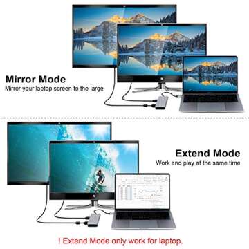 USB C to HDMI VGA Ethernet Adapter, Type C Hub with HDMI 4K RJ45 2 USB3.0 Audio and PD Charging Ports,Compatible with Samsung DeX for Galaxy S9/S8/Note 9/8,Nintendo Switch Adapter,MacBook/MacBook Pro