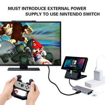 USB C to HDMI VGA Ethernet Adapter, Type C Hub with HDMI 4K RJ45 2 USB3.0 Audio and PD Charging Ports,Compatible with Samsung DeX for Galaxy S9/S8/Note 9/8,Nintendo Switch Adapter,MacBook/MacBook Pro