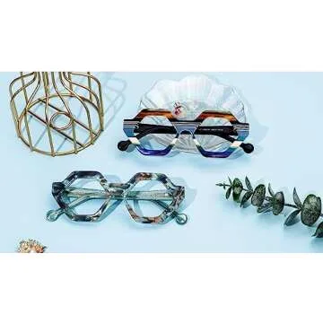 Stylish Vooglam Geometric Frame Eyeglasses for Women