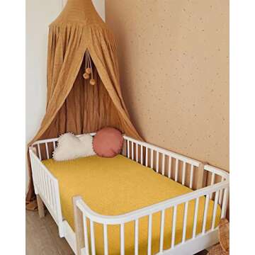 Soft Muslin Cotton Crib Sheets for Babies - Fitted & Breathable