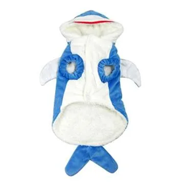 Mogoko Funny Dog Cat Shark Costumes, Pet Halloween Christmas, Blue, Size 9.4