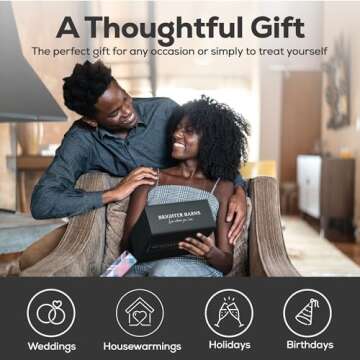 White Glass Soap and Lotion Dispenser Set with Tray by Brighter Barns - Hand Soap Dispenser Bathroom Set & Stainless Steel Pump for Home or Vacation Rental - White Bathroom Accessories & Decor (White)