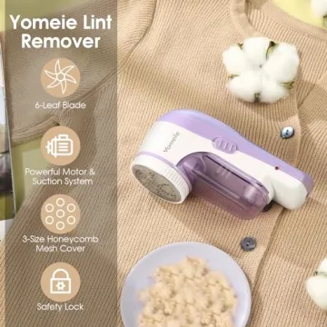 Yomeie Fabric Shaver - Rechargeable Lint Remover Device