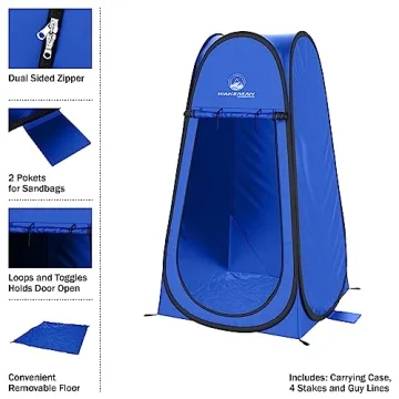 Versatile Pop Up Pod Privacy Tent Enhances Outdoor Comfort