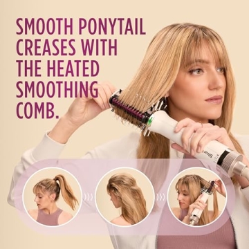 Shark HT212 Heated Comb Blow Dryer Brush for All Hair Types