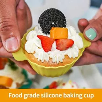 Silicone Cupcake Baking Cups for Easy and Mess-free Baking