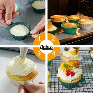 Silicone Cupcake Baking Cups for Easy and Mess-free Baking