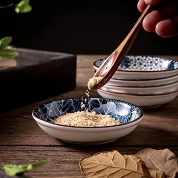Swuut Japanese Ceramic Dipping Bowls Set of 6 for Sauces