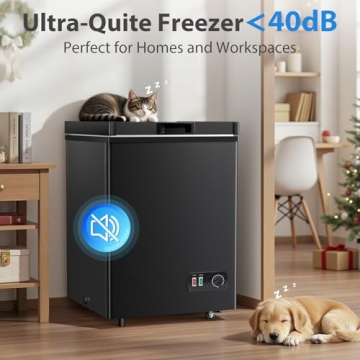 Compact Chest Freezer 4.2 Cu.Ft - Perfect for Home