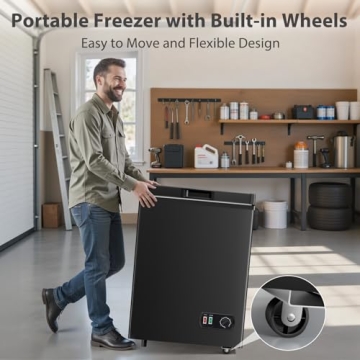 Compact Chest Freezer 4.2 Cu.Ft - Perfect for Home