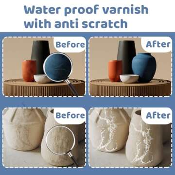 200ml Air Dry Clay Glaze, Gloss Varnish for Air Drying Clay, Air Dry Clay Varnish for Pottery and Acrylic Paint, Colourless, Water Proof, Scratch Resistant (Gloss)