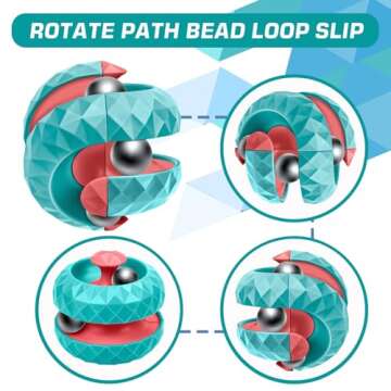 Orbiit Ball Toy, Infinitycube Puzzle Ball Spinning Toy, Circuit Infinite Invert Change Puzzle Games ...