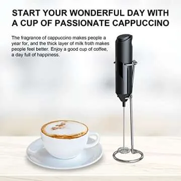 COKUNST Handheld Milk Frother for Coffee & Matcha