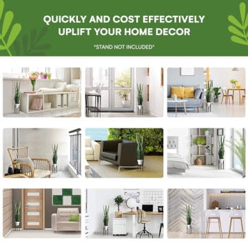 flybold 36 inch Artificial Snake Plant - Realistic Faux Decor