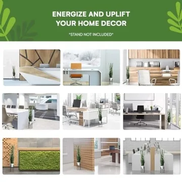 flybold 36 inch Artificial Snake Plant - Realistic Faux Decor