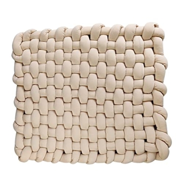 Wonder Space Knotted Braided Plush Mat, Baby Infant Newborn Sleeping Tummy Time Playing Nursery Rug ...