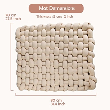 Wonder Space Plush Mat - Soft Braided Toddler Rug