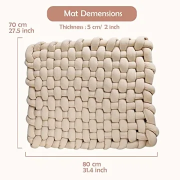 Wonder Space Plush Mat - Soft Braided Toddler Rug