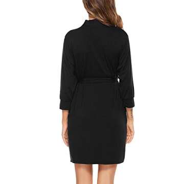 SWOMOG Women's Nursing Robe for Maternity & Labor