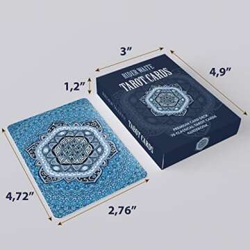 Sagospelet Classic Tarot Cards Set - Original 78 Card Tarot Deck with Guide Book - Beginner and Learning Deck- FSC-Certified Cardboard