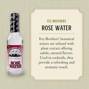 Fee Brothers Rose Water Cocktail Mixer - Floral Elegance
