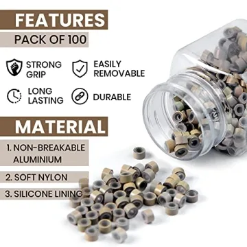 Hair Extension Beads Set - 2500 pcs Multicolor for Stunning Styles